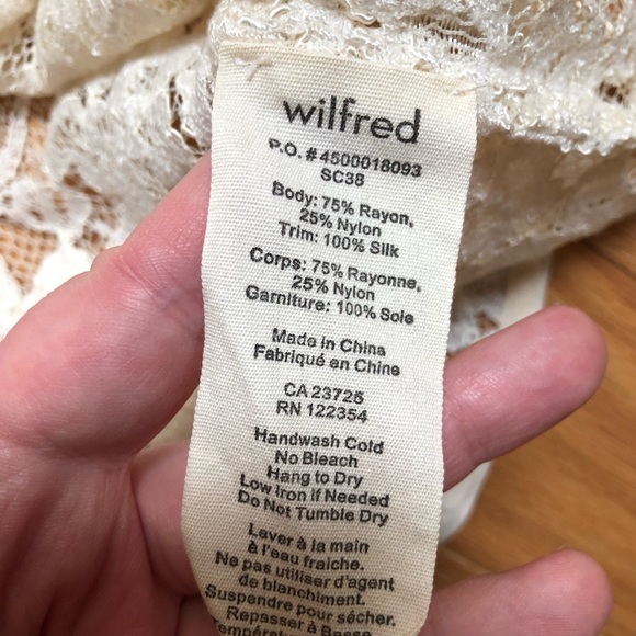 NWT Wilfred by Aritzia Madeline “Lace” Sleeveless Racerback Tank (Size L) - Picture 5 of 7